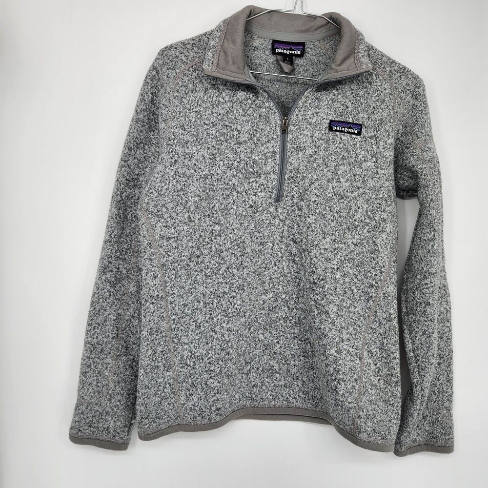 Patagonia Better Sweater Gray Full Zip Jacket Pockets Short Long Sleeve Small